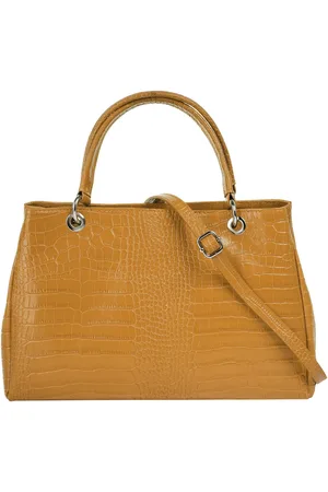 Cluty Henkeltasche, echt Leder, Made in Italy