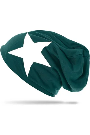 CASPAR Beanie MU069 klassiche leichte Unisex Mütze mit Stern Print - Verkäufer: & SIKORA