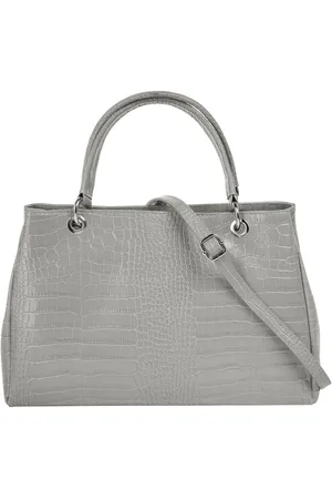Cluty Henkeltasche, echt Leder, Made in Italy