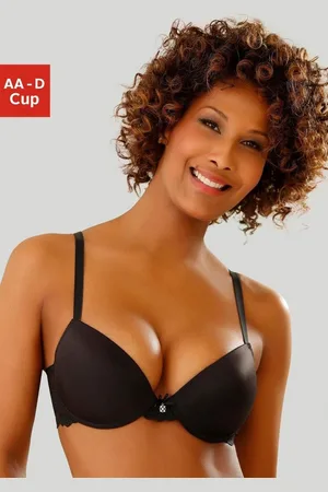 Lascana Push-up-BH mit Bügel und Spitzenrücken, Dessous
