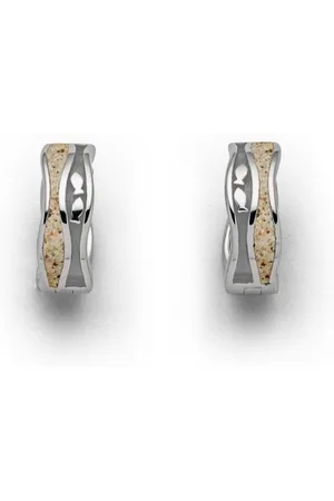 DUR Ohrring-Set Schmuck: Ohrring, Creole "Fischschwarm" mit Strandsand und 925er - Verkäufer: Strandsandschmuck