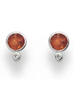 DUR Ohrring-Set Schmuck: Ohrring, Ohrstecker "Polarstern" mit Bernstein und Zirkon - Verkäufer: Strandsandschmuck