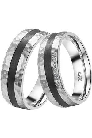 DOOSTI Trauring Schmuck Geschenk Edelstahl Trauring Ehering Partnerring LIEBE, wahlweise mit oder ohne Zirkonia