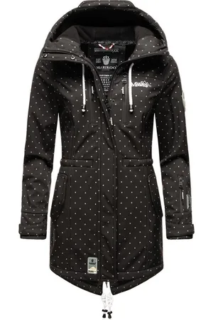 Marikoo Funktionsmantel Zimtzicke Wasserdichter Softshell Parka mit Kapuze