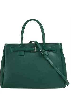 Cluty Henkeltasche, echt Leder, Made in Italy