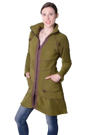 Kunst und Magie Fleecejacke Patchwork Fleecemantel - Goa Hippie Jacke Damenjacke - Verkäufer:
