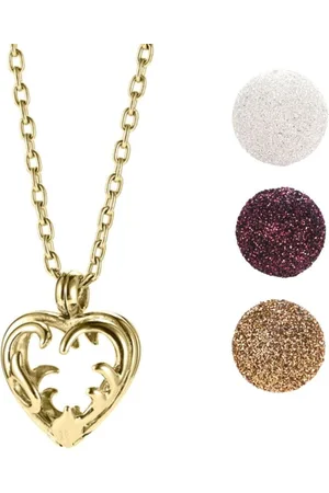 Kingka Kette und Anhänger Set CAGES Stardust Anhänger "Herz" mit Kette (Set 5-tlg), zum Öffnen und Wechseln - Verkäufer: