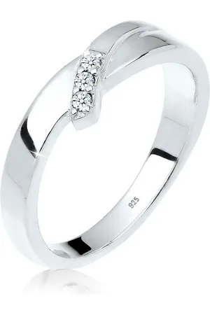Elli DIAMONDS Verlobungsring Diamant Weiß Brillantschliff (0.045 ct) 925 Sterling Silber - Verkäufer: JULIE & GRACE GmbH