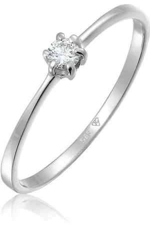 Elli DIAMONDS Verlobungsring Diamant Brillantschliff (0.11 ct) 585 Weißgold - Verkäufer: JULIE & GRACE GmbH