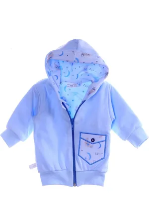 La Bortini Sweatjacke Baby Jacke leichtes Jäckchen in mit Wolken aus reiner Baumwolle, 44 50 56 62 68 74 80 86 92 98 - Verkäufer: A&O Baby-und Kindermoden