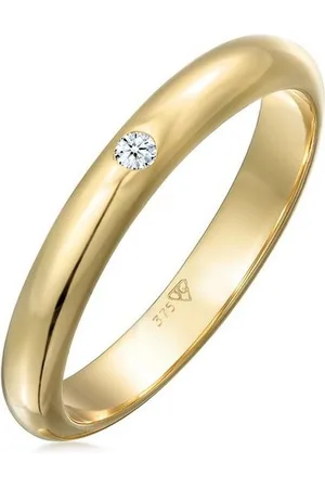 Elli DIAMONDS Verlobungsring Ehering Solitär Diamant 0.03 ct. 375 Gelbgold - Verkäufer: JULIE & GRACE GmbH