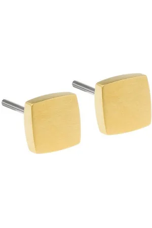 ERNSTES Ohrring-Set Ohrstecker E436 Quadrat Edelstahl vergoldet - Verkäufer: Juwelier SCHWAHN