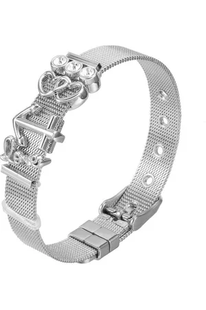 Heideman Armband Mesh Armband poliert (Armband, inkl. Geschenkverpackung), Charms sind austauschbar - Verkäufer: