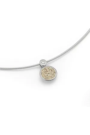 DUR Kette mit Anhänger Schmuck: Kette "Polarstern" mit Strandsand K2456 - Verkäufer: Strandsandschmuck