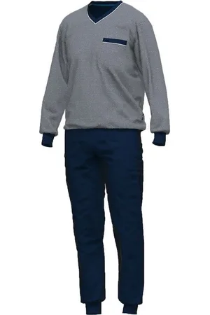 Götzburg Pyjama Brooklyn (Set, 2 tlg) reine Baumwolle, wärmeregulierend, atmungsaktiv, formbeständig - Verkäufer: LuriX