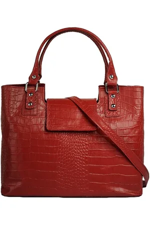 Cluty Henkeltasche, echt Leder, Made in Italy