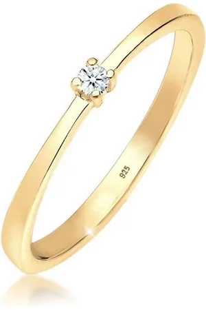Elli DIAMONDS Verlobungsring Solitär Diamant Weiß (0.03 ct) 925 Sterling Silber - Verkäufer: JULIE & GRACE GmbH