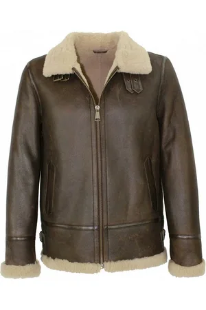 Jilani Lederjacke - Herren Lammfelljacke Lederjacke -beige - Verkäufer: Lederjacken24
