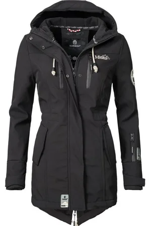 Marikoo Funktionsmantel Zimtzicke Wasserdichter Softshell Parka mit Kapuze