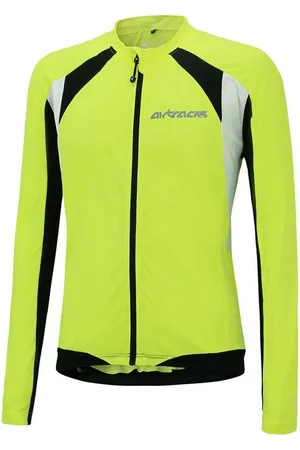 Airtracks Radtrikot Herren Fahrradtrikot Langarm Pro T Radtrikot - Jersey mit Quick Dry & Anti-UV » S M L XL XXL XXXL « - Verkäufer: Sport