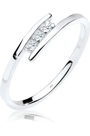 Elli DIAMONDS Verlobungsring Diamant Weiß Brillantschliff (0.045ct) 925 Sterling Silber - Verkäufer: JULIE & GRACE GmbH