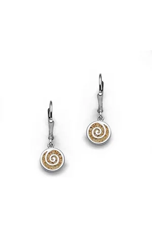 DUR Ohrring-Set Schmuck: Ohrring, Ohrhänger "Sandspirale 2.0" mit Strandsand O5216 - Verkäufer: Strandsandschmuck