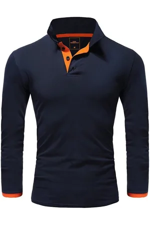 amaci Poloshirt CHARLOTTE Langarm Kontrast Poloshirt - Verkäufer: