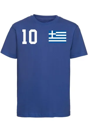 Youth Designz T-Shirt Griechenland Kinder T-Shirt im Fußball Trikot Look mit trendigem Motiv - Verkäufer: EmDa Trading GmbH