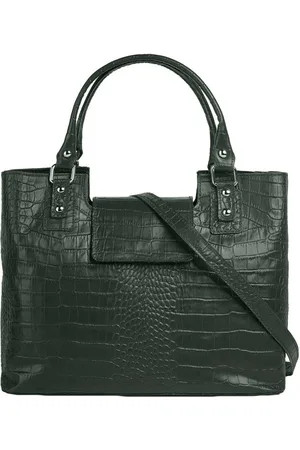 Cluty Henkeltasche, echt Leder, Made in Italy