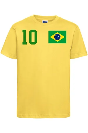 Youth Designz T-Shirt Brasilien Kinder T-Shirt im Fußball Trikot Look mit trendigem Motiv - Verkäufer: EmDa Trading GmbH