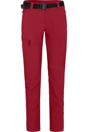 Bergson Outdoorhose MENA (slim) Damen Wanderhose, vielseitig, pflegeleicht, Normalgrößen, dunkelrot - Verkäufer: