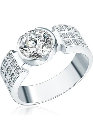 Rafaela Donata Silberring Damen-Ring aus 925 Sterling Silber, mit Zirkonia in Herz-Optik - Verkäufer: Juvalia