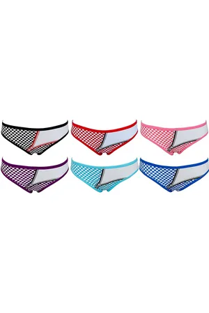 AvaMia Panty 6er Pack Pantys Slips Uni Hotpants Hipster French Knickers Damen (6er Set) 6er Pack Pantys French Knickers Damen Teen 86863 - Verkäufer: PEROYORK