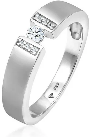 Elli DIAMONDS Verlobungsring Diamant (0.16 ct) 585 Weißgold Verlobung - Verkäufer: JULIE & GRACE GmbH