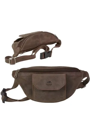 Bear Design Bauchtasche Dark-Nature Leder, Hüfttasche, Ledertasche - Verkäufer: Ordnung und mehr