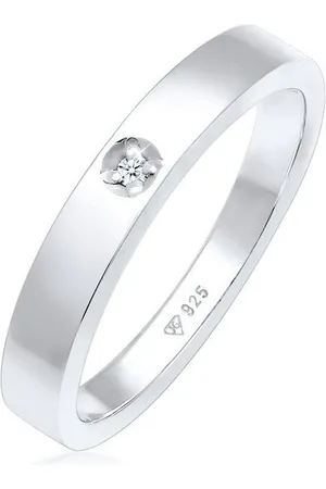 Elli DIAMONDS Verlobungsring Diamant Weiß Brillantschliff (0.015 ct) 925 Sterling Silber - Verkäufer: JULIE & GRACE GmbH