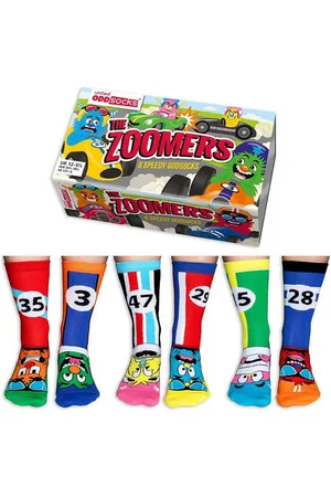 United Oddsocks Socken 3 Paar Socken Strümpfe Kinder Jungen Gr. 30,5 - 38,5 THE ZOOMERS (Set bestehend aus 3 Paar Socken) - Verkäufer: Markenwarenshop