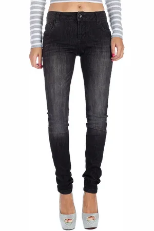Cipo & Baxx 5-Pocket-Jeans Schlichte Hose BA-19CB08 (1-tlg) Stonewashed in im Casual Look - Verkäufer: bans24