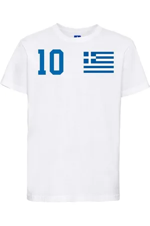 Youth Designz T-Shirt Griechenland Kinder T-Shirt im Fußball Trikot Look mit trendigem Motiv - Verkäufer: EmDa Trading GmbH