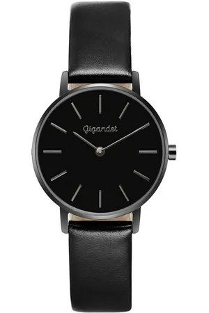 Gigandet Quarzuhr Minimalism, Mineralglas, schlicht, Edelstahlgehäuse, Lederband - Verkäufer: