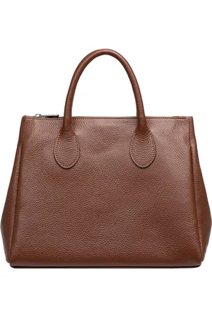 CASPAR Henkeltasche Leder Tote Bag Elegante Damen Handtasche - PREMIUM LINE -Modell No.812, klassisch, robust & unempfindlich - 100% Echtleder - Handmade in Italy - Verkäufer: & SIKORA