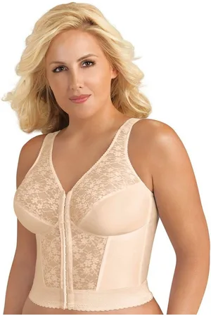 Exquisite Form Entlastungs-BH 6107565 Langer BH ohne Bügel mit Vorderverschluss und Spitze - Verkäufer: APPAREL PARTNERS