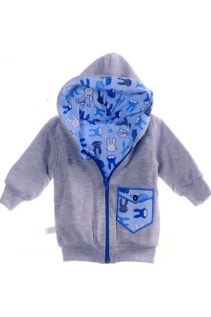 La Bortini Sweatjacke Baby Jacke leichtes Jäckchen mit Kapuze in mit Hasen aus reiner Baumwolle, 50 56 62 68 74 80 86 92 98 - Verkäufer: A&O Baby-und Kindermoden