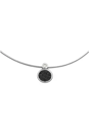 DUR Kette mit Anhänger Schmuck: Kette "Polarstern" mit Lavasand K2457 - Verkäufer: Strandsandschmuck