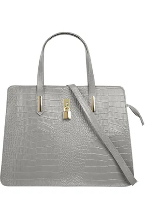 Cluty Henkeltasche, echt Leder, Made in Italy