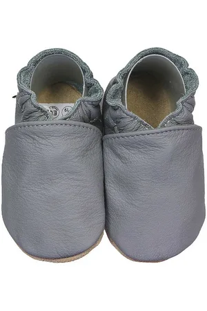 HOBEA Krabbelschuhe dunkelgrau 18/19 (6 - 12 Monate) Krabbelsohle Krabbelschuh handgefertigt in der EU - Verkäufer: