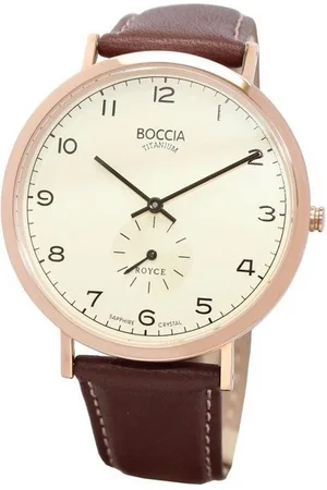 Boccia Quarzuhr HAU TI ROSE 3592-02, Saphirglas, flach, schlicht, kleine Sekunde - Verkäufer: Gigandet
