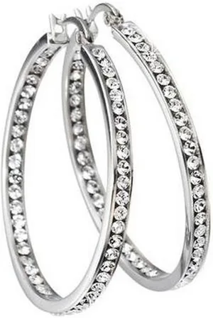 Kingka Paar Creolen Glamour Crystal Klapp Creolen, mit Zirkonia, mit Zirkonia - Verkäufer: