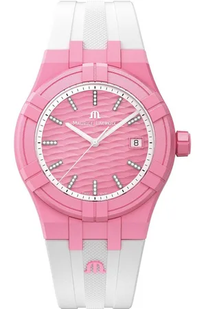 Maurice Lacroix Quarzuhr AIKON #TIDE AI2008-EEEE1-3A0-0, Armbanduhr, Damenuhr, Swiss Made, Diamanten