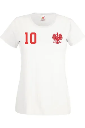 Youth Designz T-Shirt Polen Damen T-Shirt im Fußball Trikot Look mit trendigem Motiv - Verkäufer: EmDa Trading GmbH